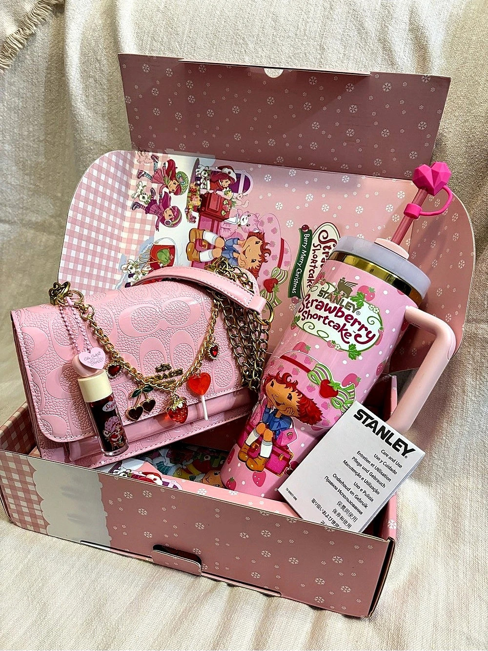 Strawberry Shortcake gift set Pink Mini Bag NWT